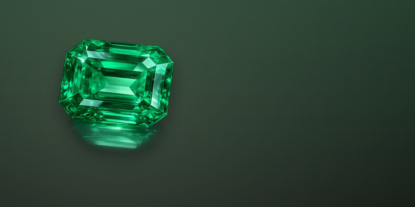 Chitrali Emerald on a dark studio ground