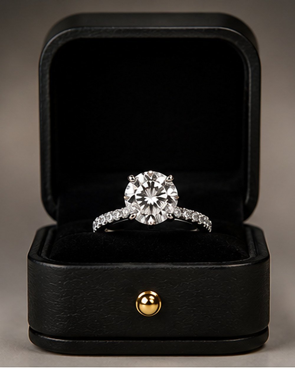 Brilliant-Cut Solitaire Ring, view 1 of 3