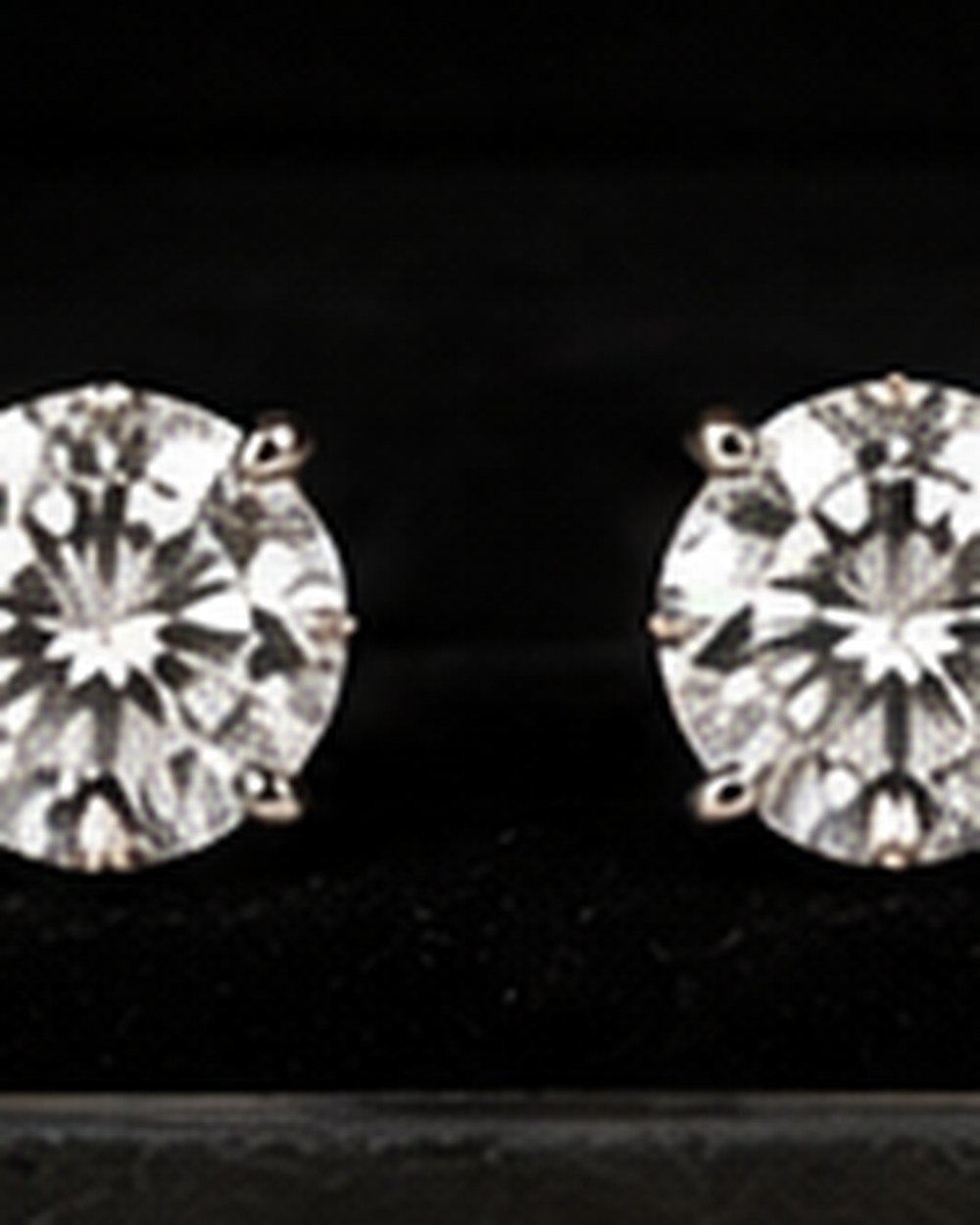 Diamond Stud Earrings, view 2 of 3