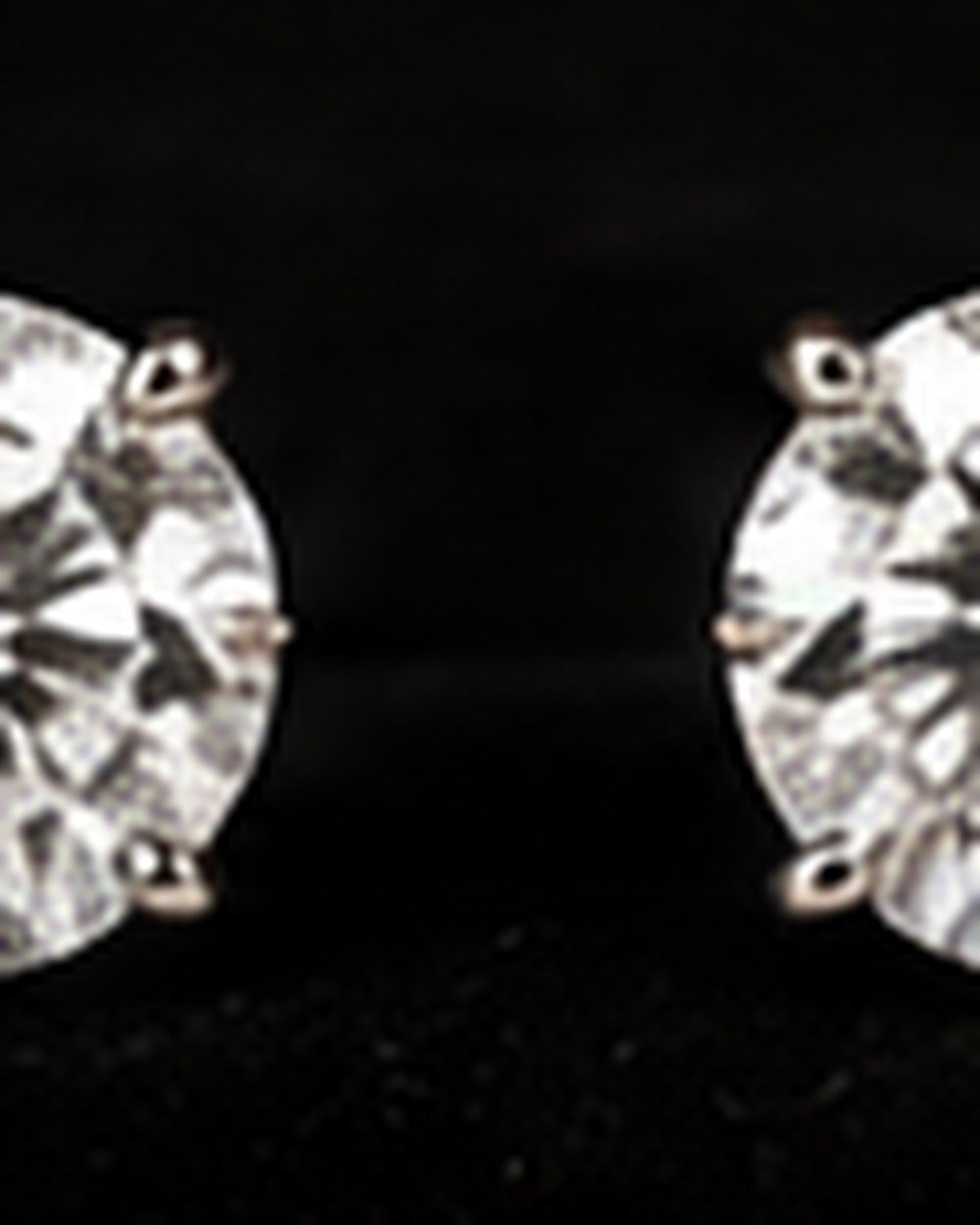 Diamond Stud Earrings, view 3 of 3