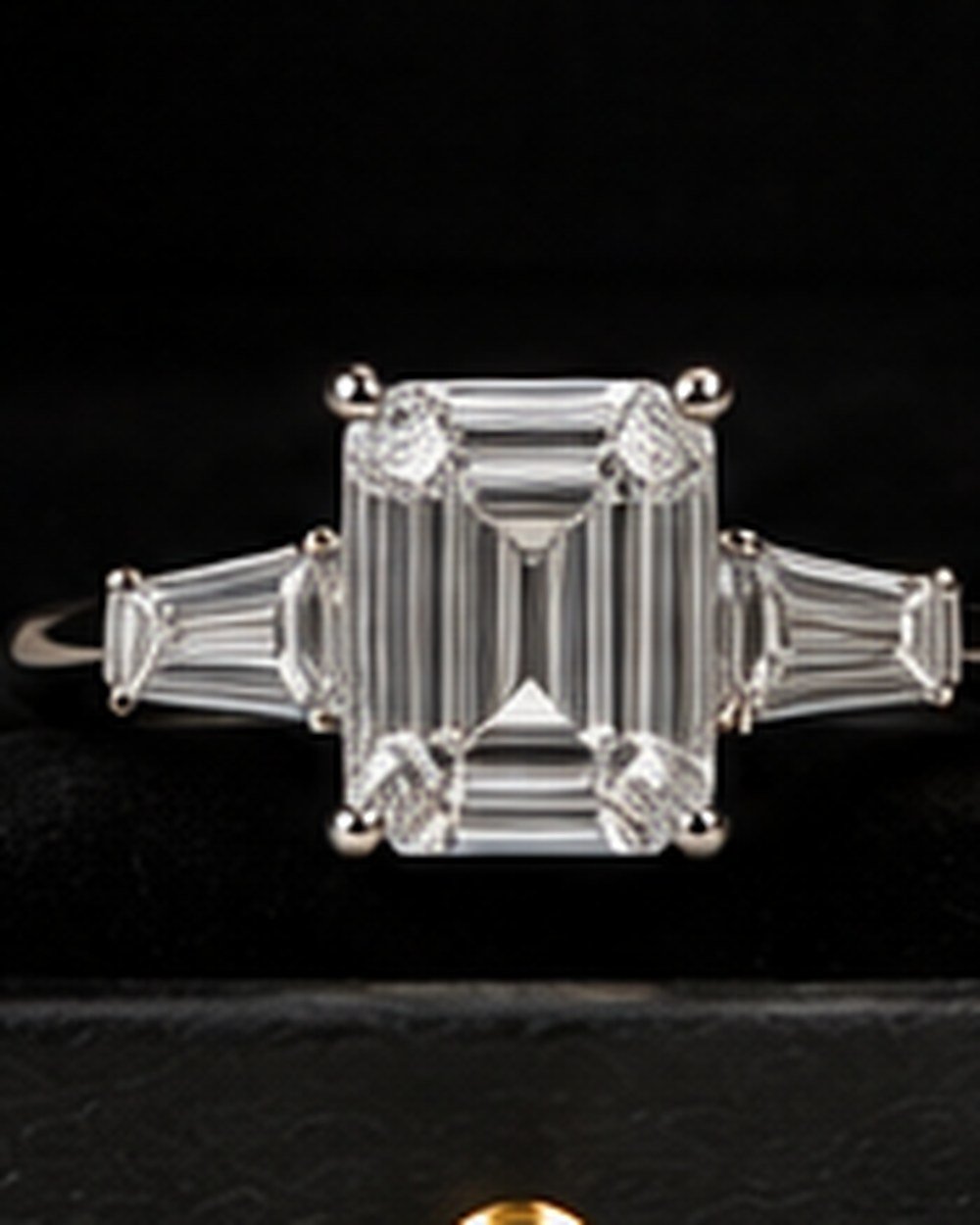 Emerald-Cut Diamond Ring, view 2 of 3
